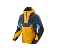 Revit Smock Blackwater 3 H2O Chaqueta cortavientos de motocicleta impermeable, azul-amarillo, tamaño XS para Hombres