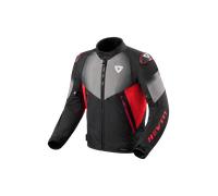 Revit Control H2O Chaqueta textil de moto, negro/rojo, Talla 2XL