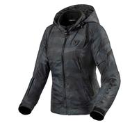 Chaqueta de moto Revit Flare 2 Negro/Gris para mujer 46