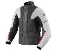 Chaqueta de moto Revit Offtrack 2 H2O color plata-antracita 2XL