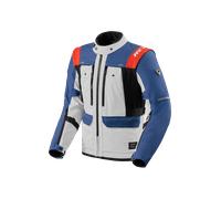 Revit Offtrack 3 H2O Chaqueta Textil de Motocicleta Impermeable, azul/gris, Talla M