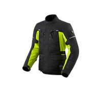 Revit Outback 5 H2O Chaqueta Textil de Motocicleta Impermeable, negro-amarillo, tamaño S para Hombres