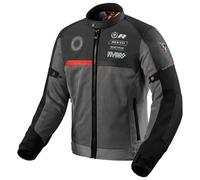 Chaqueta de moto Revit Swiftblade negra y roja 2XL