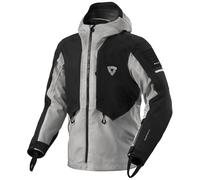 Chaqueta de moto Revit Tectonic H2O negro-gris 2XL