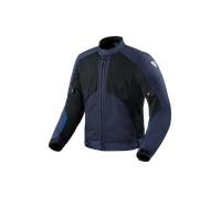 Revit Torque 3 H2O Chaqueta Textil de Motocicleta Impermeable, negro-azul, tamaño 3XL para Hombres