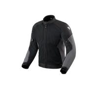 Revit Torque 3 H2O Chaqueta Textil de Motocicleta Impermeable, negro-gris, tamaño S para Hombres