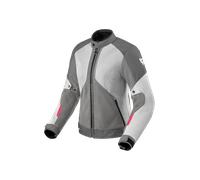 Revit Torque 3 Backprint H2O Chaqueta impermeable para motocicletas, gris-rosa, tamaño 42 para Mujer