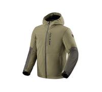 Revit Traffic 2 H2O Chaqueta textil impermeable para motocicleta, gris-verde-marrón, tamaño XL para Hombres