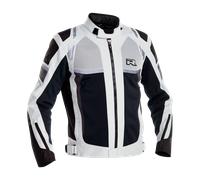 Richa Airstorm chaqueta textil impermeable para motocicleta, negro-gris, tamaño 3XL para Hombres