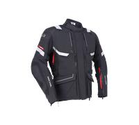 Richa Armada 1.1 Gore-Tex Pro chaqueta textil impermeable para motocicletas, Negro/Blanco/Rojo, Talla S