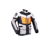 Richa Infinity 2 Adventure chaqueta textil impermeable para motocicleta, negro-gris-naranja, tamaño 2XL para Hombres