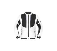 Richa Monaco Mesh WP Chaqueta textil de moto impermeable, negro-gris, tamaño L para Hombres