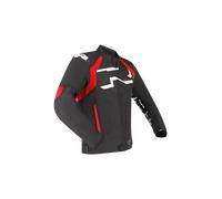 Richa Stradale Tex Chaqueta impermeable para motocicletas, negro/rojo, Talla L