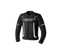 RST Pilot Evo Chaqueta textil de motocicleta, negro-blanco, tamaño S para Hombres