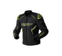 RST S1 D3O Chaqueta Textil de Motocicleta Impermeable, negro-amarillo, tamaño 56 para Hombres