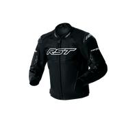 RST Tractech Evo D3O Chaqueta Textil de Motocicleta Impermeable, Negro/Blanco, Talla 56
