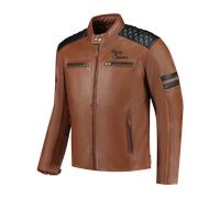 Chaqueta de Moto Rusty Stitches Jari Cognac/NegroXXL Cognac,Negro