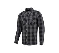 Rusty Stitches Super Neil V2 Camisa de moto, negro-gris, tamaño 8XL para Hombres