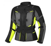 Chaqueta de moto Shima Hero 2.0 Negro-Gris-Amarillo Flúo para mujer S