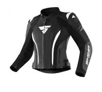 Chaqueta de moto Shima Miura 2.0 en blanco y negro para mujer 32