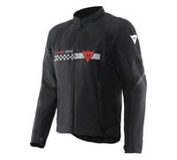 Chaqueta de moto Tela Hombre Dainese HEROSPHERE AIR TEX Black/White Stripes/Red