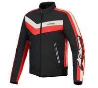 CHAQUETA DE MOTOCICLETA ALPINESTARS T-DYNO WR - NEGRO ROJO BRILLANTE CRUDO