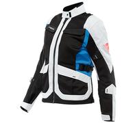 Chaqueta de motocicleta Dainese Desert Lady Tex - negro/gris/azul 44G