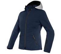 Chaqueta de motocicleta Dainese Mayfair Lady D-Dry - gris glaciar/negro iris