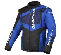 Chaqueta de motocross Hombre Macna Crest Black / Blue