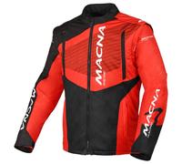 Chaqueta de motocross Hombre Macna Crest Black / Red