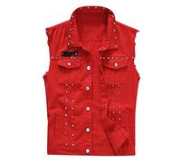 Chaqueta de motorista sin mangas, informal, chaleco vaquero rasgado, chaleco para el tiempo libre para hombres, camisetas de tirantes, chaqueta vaquera, ropa de calle, chaleco de motorista, chaleco