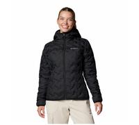 Columbia Delta Ridge Down Hooded Jacket, Chaqueta De Plumas Acolchada Con Capucha Mujer, Black, L