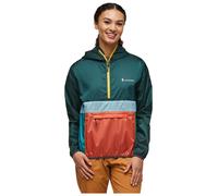 Chaqueta de mujer Cotopaxi Teca Half-Zip Windbreaker Talla: S / Color: verde/naranja
