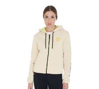 CHAQUETA DE MUJER REVERSIBLE CON CREMALLERA Y CAPUCHA