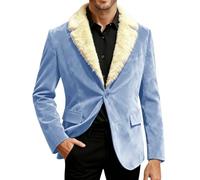 Chaqueta de Navidad para hombre Navidad elegante blazer de Navidad Papá Noel divertido traje funky manga larga chaqueta de Navidad