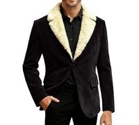 Chaqueta de Navidad para hombre Navidad elegante blazer de Navidad Papá Noel divertido traje funky manga larga chaqueta de Navidad