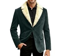 Chaqueta de Navidad para hombre Navidad elegante blazer de Navidad Papá Noel divertido traje funky manga larga chaqueta de Navidad
