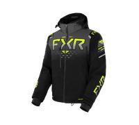 FXR Helium X 2-in-1 2023 Chaqueta para moto de nieve, negro-gris-amarillo, tamaño S