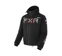 FXR Maverick 2-in-1 Chaqueta para moto de nieve, negro-rojo, tamaño L para Hombres