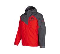 Klim Kompound Chaqueta para moto de nieve, gris-rojo, tamaño L