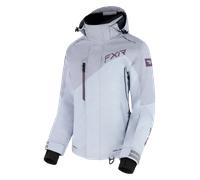 FXR Edge 2-in-1 Chaqueta para motonieve para damas, Gris claro/negro, Talla 12