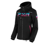 Chaqueta de Nieve Mujer FXR Maverick Descolorido Negro/Cielo/Rosa Eléctrico Degradado6 Negro,Cielo,Rosa Eléctrico Degradado