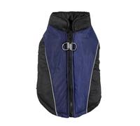 Chaqueta De Nieve para Perro, Cálida, De Lana, A Prueba De Frío, Reflectante, A Prueba De Viento, Shiba Inu, Chihuahua, Bulldog, Pug, Abrigo con Cremallera,Azul Marino,l