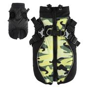 Chaqueta de nieve para perro - Cold Weather Clothes Autumn/Winter Warm Cotton-Padded with Chest and Back Zipper, Dog Winter Pet Cloth for Small Medium Large Puppies Outdoor Activities