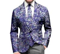 Chaqueta de Noche Formal con Lentejuelas para Carnaval Sakko Moderna Alternativa de Ajuste Delgado para Eventos De Gala Y 2026, morado, L