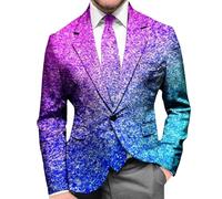 Chaqueta de Noche Formal con Lentejuelas para Carnaval Sakko Moderna Alternativa de Ajuste Delgado para Eventos De Gala Y 2026, morado, XL