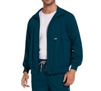 Chaqueta de otoño para hombre, ligera, para el tiempo libre, corte ajustado, cremallera, cortavientos, chaqueta de trabajo, cuello alto, chaqueta deportiva, con bolsillos, chaqueta de invierno, Negro