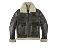 Chaqueta de piel de oveja Helstons bombardier thunder 3XL