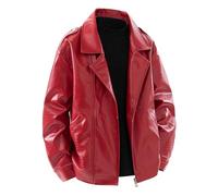 Chaqueta de piel para hombre, chaqueta de entretiempo, chaqueta de entretiempo 50, chaqueta de ante para universidad, chaqueta de motorista, chaqueta de bombero, chaqueta para el tiempo libre