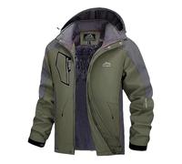 Chaqueta de piel para hombre, chaqueta de escalada cálida para hombre, chaqueta de esquí a juego con capucha, cortavientos, bolsillos, multifuncional, para parejas, chaqueta de esquí para hombre